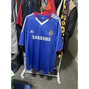 Size 3XL-CHELSEA 2010 2011 HOME SHIRT SOCCER JERSEY ADIDAS